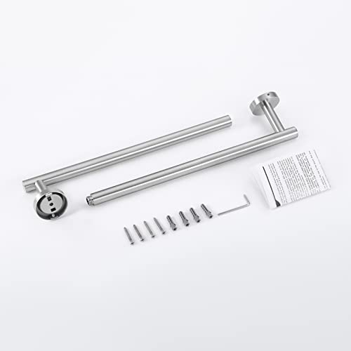 KES Bathroom Towel Bar 25.2 Inches Bath Towel Rack for Bathroom | Towel Holder SUS304 Stainless Steel Brushed Finish, Total Length 27.6 Inch, A2000S70B-2 - color: Brushed Grey, size: 27.6 Inch