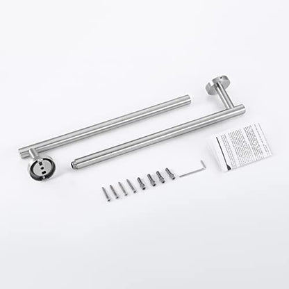 KES Bathroom Towel Bar 25.2 Inches Bath Towel Rack for Bathroom | Towel Holder SUS304 Stainless Steel Brushed Finish, Total Length 27.6 Inch, A2000S70B-2 - color: Brushed Grey, size: 27.6 Inch