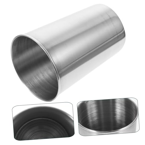 Stainless Steel Tumbler Cup Multi Use Drinkware for Water Juice and Mouthwash Easy to Clean Silver Finish for Home Parties and Travel - size: 8.50X6.00X6.00CM
