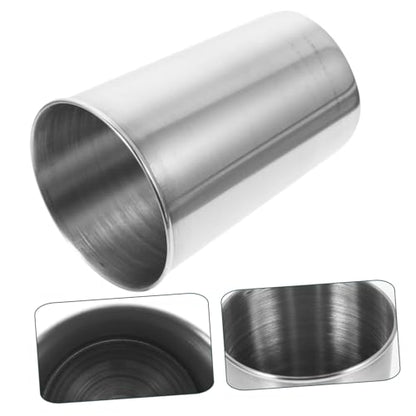 Stainless Steel Tumbler Cup Multi Use Drinkware for Water Juice and Mouthwash Easy to Clean Silver Finish for Home Parties and Travel - size: 8.50X6.00X6.00CM
