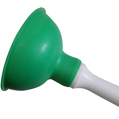 Drain Plunger, Mini Sink Unclogger, Small 4-Inch Clog Remover | Rubber Cup Hand Plumber Helper, Force Tiny Compact Tool with 9" Short Handle for Kitchen Bathroom, Toilet, Shower, Bath Tub - color: Blue + Green