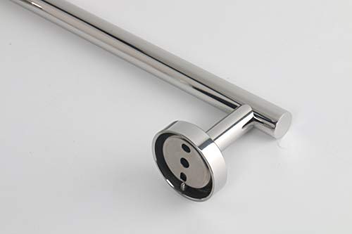TocTen Bath Towel Bar - Thicken SUS304 Stainless Steel Bathroom Towel Holder, Towel Rod for Bathroom Heavy Duty Wall Mounted Towel Rack Hanger (12IN, Chrome) - color: Chrome, size: 12IN