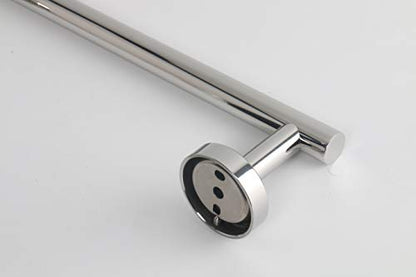 TocTen Bath Towel Bar - Thicken SUS304 Stainless Steel Bathroom Towel Holder, Towel Rod for Bathroom Heavy Duty Wall Mounted Towel Rack Hanger (18IN, Polished Chrome) - color: Chrome, size: 18IN