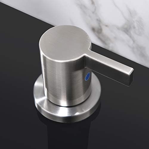 2 Handle 3 Hole 8 Inch Widespread Bathroom Faucet with Metal Pop-Up Drain, Brushed Nickel, WF015-1-BN - color: Brushed Nickel