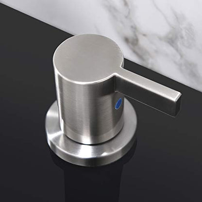 2 Handle 3 Hole 8 Inch Widespread Bathroom Faucet with Metal Pop-Up Drain, Brushed Nickel, WF015-1-BN - color: Brushed Nickel