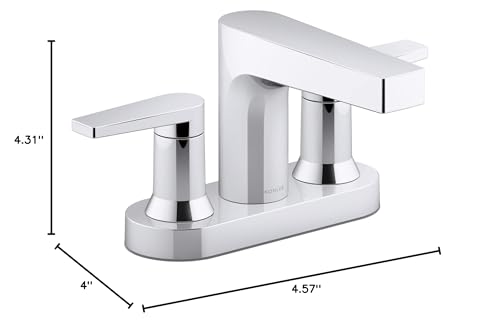 Kohler 97031-4-BN Taut® Centerset Bathroom Sink Faucet, 1.2 gpm, Vibrant Brushed Nickel - color: Vibrant Brushed Nickel
