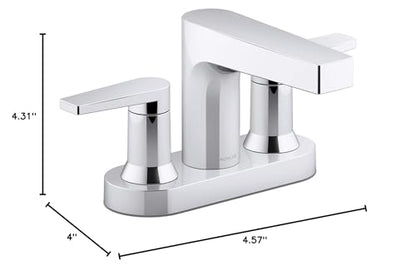 Kohler 97031-4-BN Taut® Centerset Bathroom Sink Faucet, 1.2 gpm, Vibrant Brushed Nickel - color: Vibrant Brushed Nickel