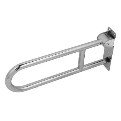 Marhynchus Flip Up Bathroom Grab Bar, Stainless Steel Wall Mount Toilet Handrails, 23.6 Inch Foldable Support Rail, 440 Lb Capacity, Space Saving for Elderly Seniors Disabled