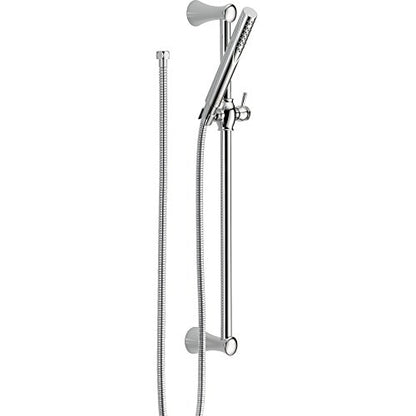 Delta Faucet Compel Slide Bar Hand Held Shower with Hose, Chrome Handheld Shower Head, Slide Bar Hand Shower, Chrome Handheld Shower, Detachable Shower Head, Chrome 57085 - color: Chrome