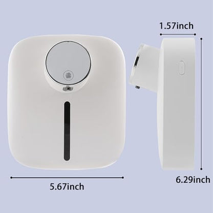 Automatic Soap Dispenser Touchless,Soap Dispenser for Kitchen Sink,Foaming Soap Dispensers-Rechargeable, Adjustable Foam Volume with Digital Display & Temperature Monitoring (White) - color: White