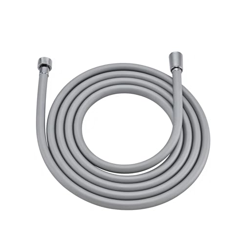 10ft Silicone Rv Shower Head Hose Extra Long Silver | 119 Inches Explosion Proof Anti Winding Showerhead Hose,Used In Showerhead Spray Bidet Flexible Shower Hose Replacement - color: Silver, size: 119 In