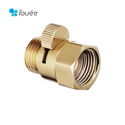 Solid Metal Brass Shower Pause or Shut-Off Valve with Ceramic Lever, ½" NPT BSP Universal Fit, Easy Install (Chrome) - color: Chrome