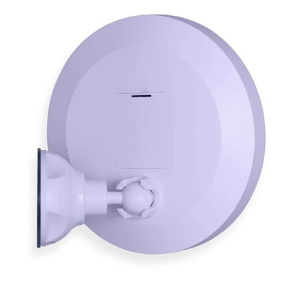 Zadro Wall-Mounted Suction Cup Mirror With 10X Magnification And LED Lighting - color: Lavender