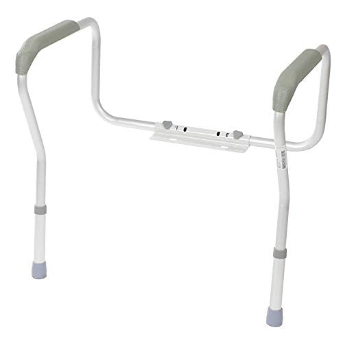 Homecraft Toilet Safety Frame, Bathroom Toilet Frame for Handicap or Disabled, Assistance Rails for Elderly, Adjustable Toilet Hand Rails for Support, Safety, and Comfort, Bathroom Grab Bar