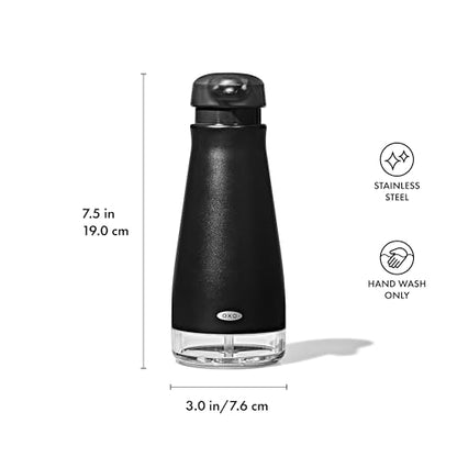 OXO Good Grips Stainless Steel Soap Dispenser - Black - color: Black, style: Soap Dispenser