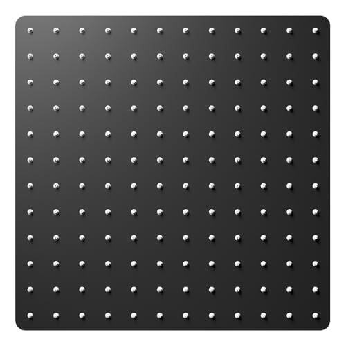 VBFF-Shower Head,rain shower head, 12 inch- Square Shower Head, 1.8 GPM Flow Rate, rainfall showerhead,VBFF09 (Matte Black) - color: Matte Black, size: 12 Inch