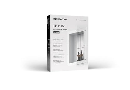 New Ready for Tile Recessed Bathroom Shower Shampoo Shelf Niche (11" X 16" Medium Rectangular) - size: 11" x 16" Medium Rectangular