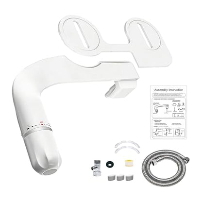 Toilet Seat Attachment Double Nozzle Bidet Adjustable Water Flows None Electric Bidet Toilet Attachment Easy Installation Cold Water Sprayer Bidets for Toilets - color: European model