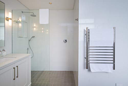 Amba Jeeves ESP Model E-Straight 12-Bar Hardwired Towel Warmer in Polished - color: Polished