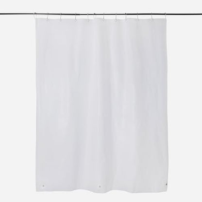 DKNY Frosty Shower Curtain Liner 70 x 72 Polyethylene with Silver Grommets - color: Frosty/Silver Grommets