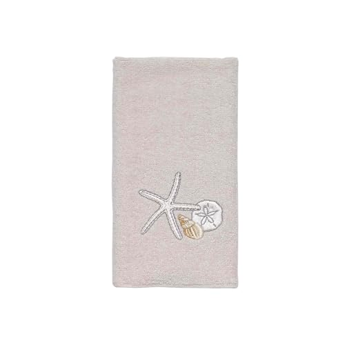 Avanti Linens - Fingertip Towel, Soft & Absorbent Cotton Towel, Beach Inspired Bathroom Accessories (Seaglass Collection) - size: Fingertip Towel