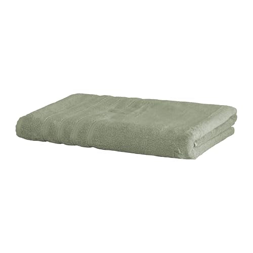 Luxury Turkish Bath Sheet, 35 x 70 in, 700 GSM, Seagrass Green | 1 oversized bath sheet, 35 x 70 in, 700 GSM, 50% viscose made from bamboo and 50% Aegean Turkish cotton, plush and absorbent - color: Seagrass Green, size: Bath Sheet (1)