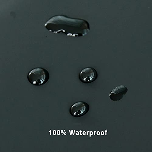 Shower Curtain Liner 72 x 72, Plastic Waterproof 4G Lightweight Shower Liner for Bathroom, with Grommets Holes and 3 Heavy Duty Magnetic Weights - color: Black