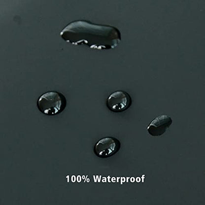 Shower Curtain Liner 72 x 72, Plastic Waterproof 4G Lightweight Shower Liner for Bathroom, with Grommets Holes and 3 Heavy Duty Magnetic Weights - color: Black