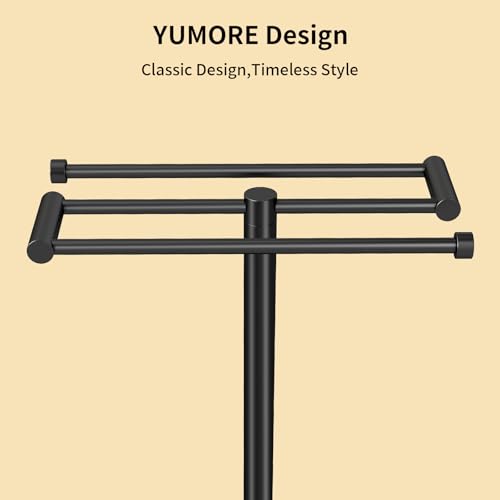 Freestanding Towel Rack Floor Tall Bath Towel Holder, Big Modern Towel Drying Holder Stand - size: 20.7inch-3 Bars