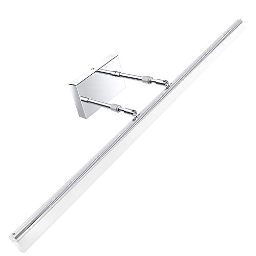 Aipsun 40 inch Modern LED Vanity Lights Adjustable Bathroom Light Fixtures Over Mirror Chrome Vanity Lighting 5500K - color: Chrome, size: 40 in