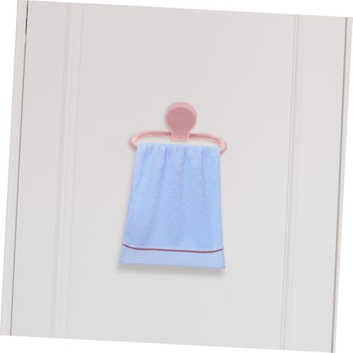 2Pcs Self Adhesive Towel Rings for Bathroom Wall No Drill Hand Towel Holder Kitchen Towel Rack Easy Installation Towel Hanger for Home Decor