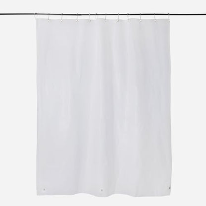 DKNY Frosty Shower Curtain Liner 70 x 72 Polyethylene with Gold Grommets - color: Frosty/Gold Grommets