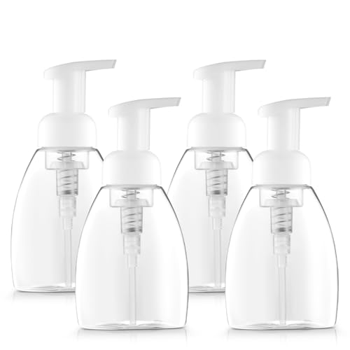 Bar5F 4-Pack Foaming Soap Dispenser Pump Bottle for Dr. Bronner's Castile Liquid Soap 8.5-Ounce - size: 4-Pack