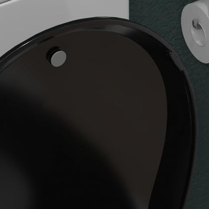 Toilet Seat with Easy Clean & Change Hinges, Quiet-Close Lid, Contoured Seat, Quick-Attach Hardware, White, 18.6"L x 14.2"W - color: Black, size: 18.6"L x 14.2"W