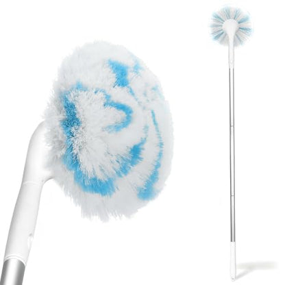 Non-Scratch Tub Tile Scrubber Brush, 48" Long Handle (1-Pack) | Soft Tub Mop, 2026 Version, All-in-One Adjustable Shower Brush for Bathtub, Bathroom, Sink, Faucet, and Wall Tile