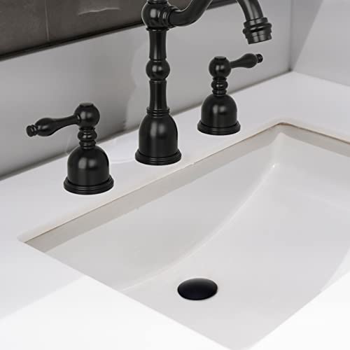 Matte Black Push Button Bathroom Sink Drain Stop & Pop Lavatory Stopper Without Overflow Bathroom Basin - color: Matte Black, style: Without Overflow