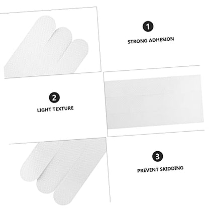 12pcs Transparent Slip Bath Safety Strips Non Slip Stickers for Bathtubs Showers Stairs Floors - size: 12 pcs