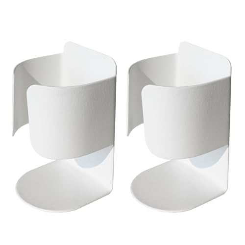 Electric Toothbrush Holder Wall Mount, 304 Stainless Steel Self-Adhesive Bathroom Organizer for Electric Toothbrush, Toothpaste & Face Wash-Space Saving, Waterproof, Holds Up to 10lbs (White 2 Pack) - color: White 2 Pack