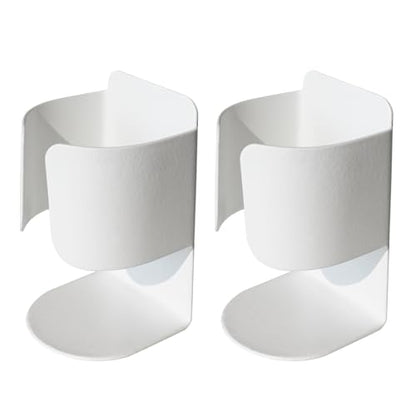 Electric Toothbrush Holder Wall Mount, 304 Stainless Steel Self-Adhesive Bathroom Organizer for Electric Toothbrush, Toothpaste & Face Wash-Space Saving, Waterproof, Holds Up to 10lbs (White 2 Pack) - color: White 2 Pack