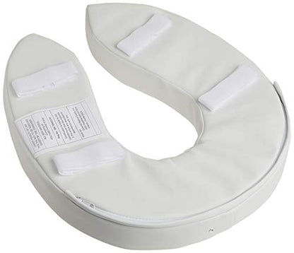 Essential Medical Supply Padded Toilet Riser, Plastic, 2" (Pack of 2) - size: 2 Inch (Pack of 2)