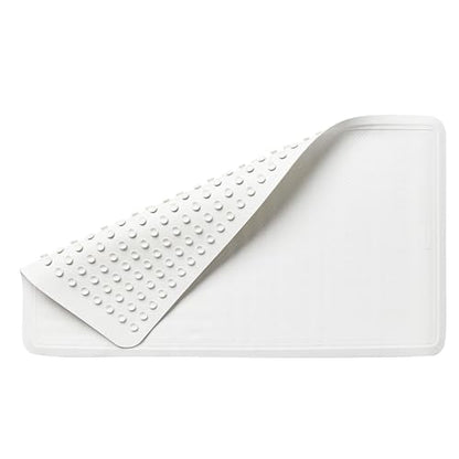 Rubbermaid Commercial Products Safti-Grip Bath Mat, Large, White, Suction-Backed, for Commercial/Residential Use for Home/Hotel/Shower/Bathtub - size: Large