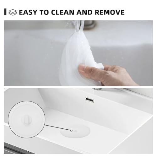 Tub Stopper 2PCS,Bathtub Drain Stopper,6 inches Bathtub Tub Drain Cover Stopper,Silicone Drain Plug,Kitchen Bathroom Hair Water Shower Stopper,Large Bathroom Laundry Accessories (White/White) - color: White/White
