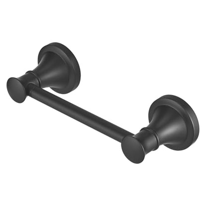 Hoimpro Wall Mounted Rustproof Toilet Tissue Paper Holder Bathroom Accessories Toilet roll Paper Hanger, Black - color: Matte Black