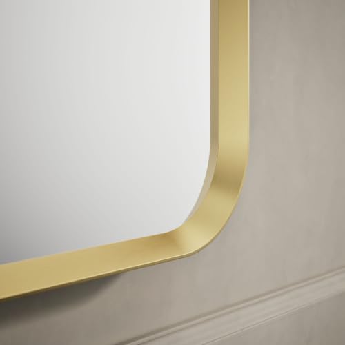 Kohler Essential 28 in. X 60 in. Rectangular Bathroom Vanity Mirror in Moderne Brushed Gold - color: Modern Brushed Gold, size: 60"L x 28"W, style: Rectangle
