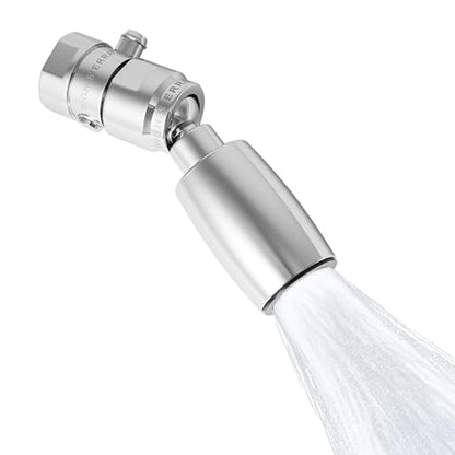 High Sierra® - CLASSIC™ Solid Lead-Free Metal 1.25 GPM Award Winning. Ultra Low Flow Shower Head with Trickle Valve. Patented Nozzle Never Clogs - Polished Chrome Finish - color: Chrome, size: 1.25 GPM