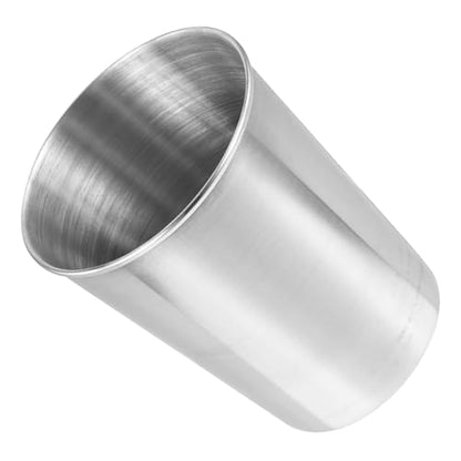 Stainless Steel Water Cup 180ml Bathroom Tumbler for Beverages Silver Leakproof Design for Home and Travel - size: 8.50X6.00X6.00CM