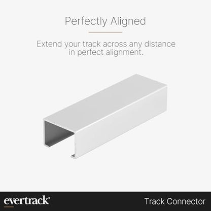 Curtain Track - Ceiling Mounted Curtain Rail for Curtains, Drapes, and Room Dividers - USA Made - Small (8 Feet), Anodized Silver - color: Anodized Silver, size: Small (8 Feet)