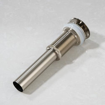 Pop-up Bathroom Sink Drain Stopper Without Overflow for Vessel Sink Lavotory Vanity, D01 (Brushed Nickel) - color: Brushed Nickel