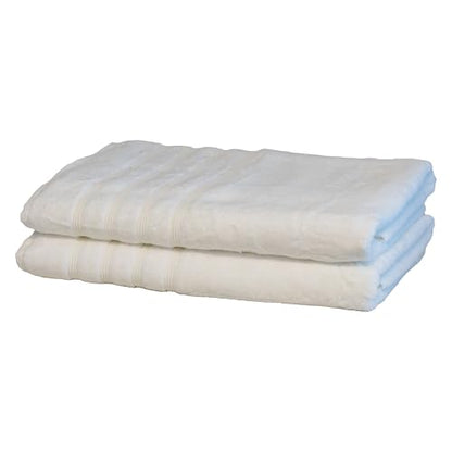 Luxury Turkish Bath Sheets, 2 Pack, 35 x 70 in, 700 GSM, White | 2 oversized bath sheets, 35 x 70 in, 700 GSM, 50% viscose made from bamboo and 50% Aegean Turkish cotton, plush and absorbent - color: White, size: Bath Sheets, Set of 2