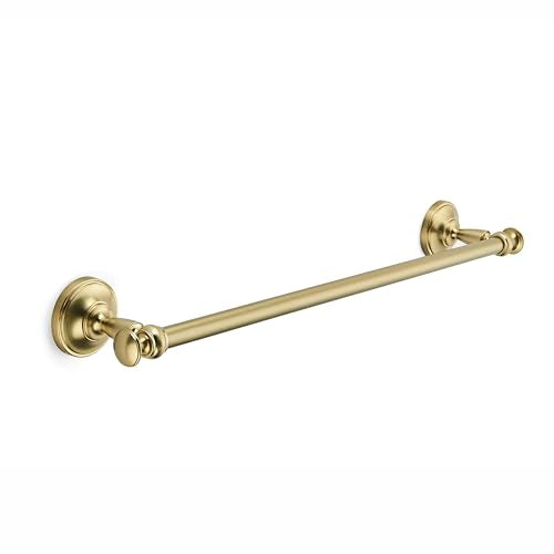 khtumeware 1 Pack Champagne Bronze Towel Bar 18 Inch Towel Rack for Bathroom Wall Mounted Thicken Steel Towel Rod Modern Home Decor - color: Champagne Bronze, size: 18 Inch Towel Holder